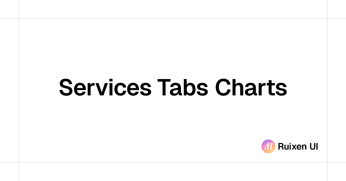 Services Tabs Charts | React Components & Templates